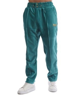 Avirex Cypress Ribbed Straight Track Trousers - Green