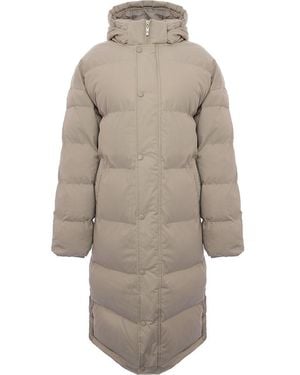 Missguided Tall Sage Longline Padded Jacket - Natural