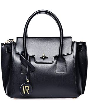 Isabella Rhea Zwart Rundleer Tas