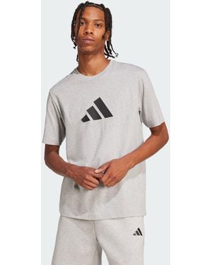 adidas Future Icons 3 Bar Logo Tee - Grey