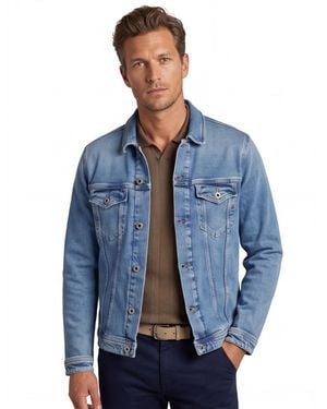 Replay Jack Spijker Stof Met Knopen - Blauw