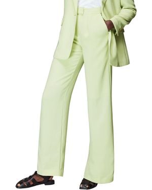 Whistles Bella Pleat Front Trouser - Green