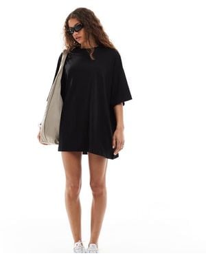 Weekday Huge T-Shirt Mini Dress - Black