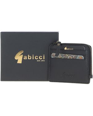 Gabicci '805' Real Leather Card Holder - Black