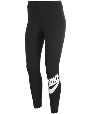 Nike Sportswear Classics High-Waisted Graphic Leggings - Black