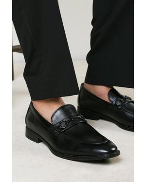 Where's That From Declan Pointed Toe Slip On Buckle Loafer - Black