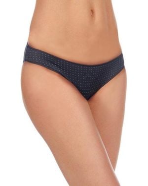 Selene Greta Microfiber Bikini Bottom - Blue