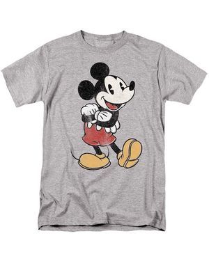 Disney Mickey Mouse Classic Pose T-Shirt (Sport Heather) - Grey