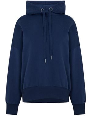 Head Ladies Motion Plain Hoodie Cotton - Blue