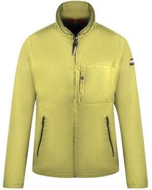 Napapijri NP0A4GEXGG61 Olive Green Jacket - Yellow