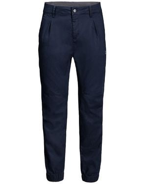 Jack Wolfskin Lake Cuffed Trousers - Blue