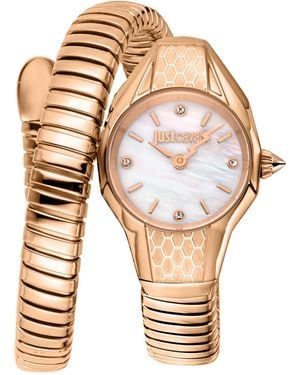 Just Cavalli Snake 316L Stainless Steel Watch - Metallic