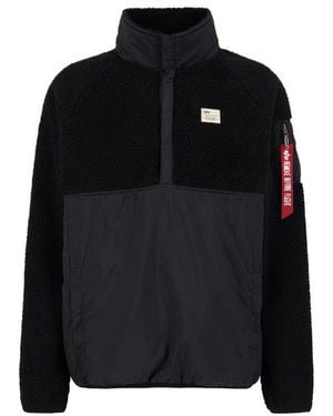 Alpha Industries Teddy Nylon Anorak - Black