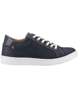 Cotswold Radcot Leather Trainers - Blue