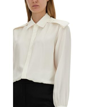 Burberry Silk Shirt - White