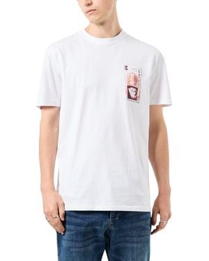 Weekend Offender T Shirt High Graphic Crew Neck Short Sleeve Cotton Tee S L - White