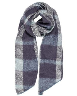ONLY Geweven Sjaal Ruitpatroon - Blauw