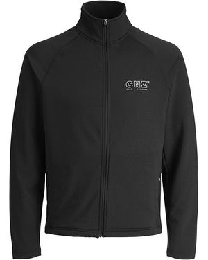 Jack & Jones And Collared Full Zip Jacket - Black