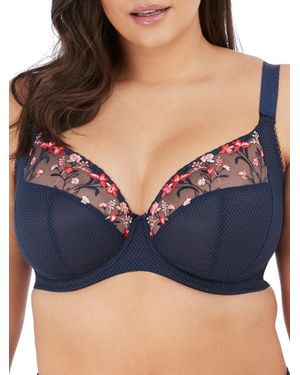 Elomi Charley Side Support Plunge Bra - Blue