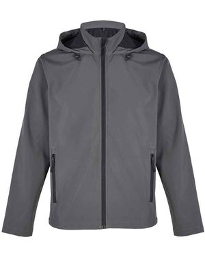Sol's Race Hooded Soft Shell Jacket - Grey