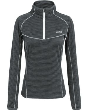 Regatta Ladies Yonder Ii Half Zip Fleece Top (Seal) - Black