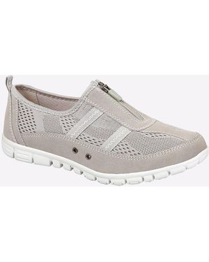 Boulevard Chloe Zip (Wide Fit) - White