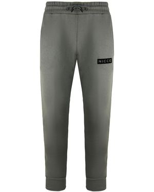 Nicce London Stretch Waist Crib Joggers 211 1 04 03 0329 Cotton - Grey