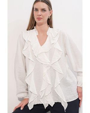 Bigdart Viscose Nylon Shirt - White