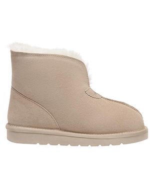 EVER AU Owl Ankle Slippers - Natural