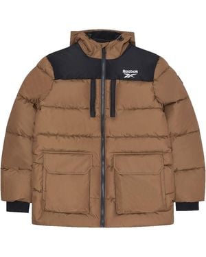 Reebok Plain Puffer Jacket (Timber) - Brown