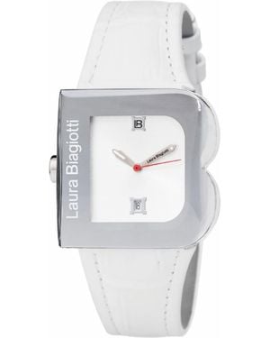 Laura Biagiotti Ladies Watch Quartz Steel - White