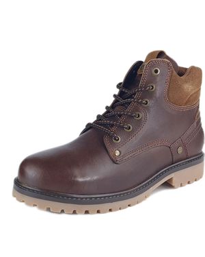 Wrangler Yuma Leather Brier Lace Up Boots - Brown