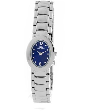 Time Force Silver Stainless Steel Watch - Blue