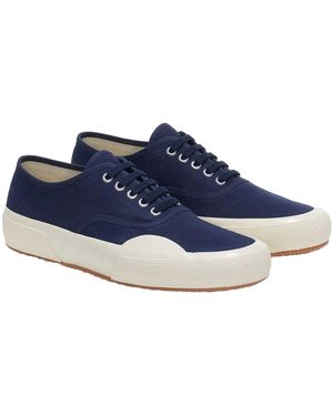 Superga Adult 2430 Deck Canvas Trainers /Off) - Blue