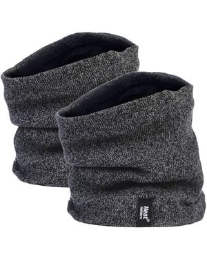 Heat Holders 2 Pack Thermal Winter Neck Warmer - Black