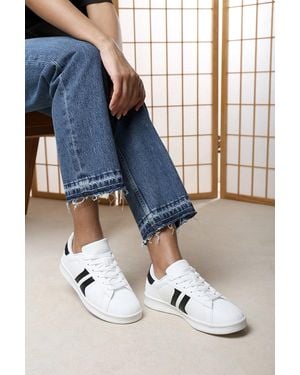 Where's That From Yamileth Stripe Panel Detailed Trainer - Blue