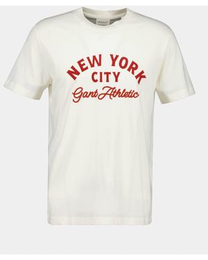 GANT Regular Fit Short Sleeve T-Shirt - White
