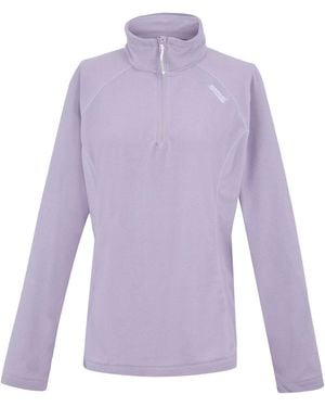 Regatta Great Outdoors /Ladies Montes Half Zip Fleece Top (Wisteria/Lilac Thistle) - Purple