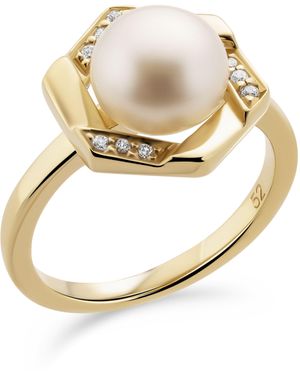 Orphelia Ladies Embellished 925 Sterling Ring - Metallic