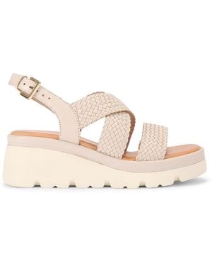 KG by Kurt Geiger Leather Perrie Heels - Natural