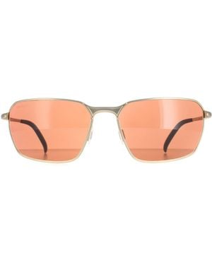Serengeti Rectangle Matte Light Mineral Drivers Shelton Metal - Pink