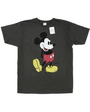 Disney Mickey Mouse Classic Kick T-Shirt (Light Graphite) - Black