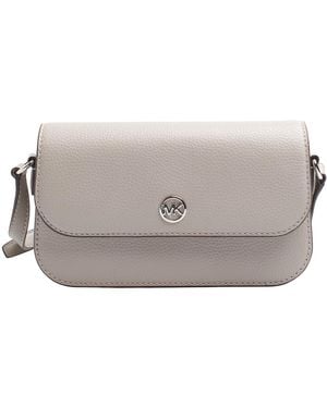 Michael Kors Leather Shoulder Bag Jet Set Travel 35F4Stvc1L - Grey