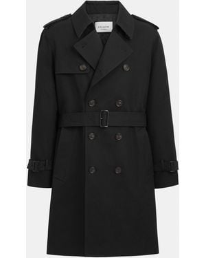 COACH Classic Cotton Trench Coat - Black