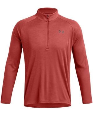 Under Armour Tech ½ Zip Long Sleeve - Red