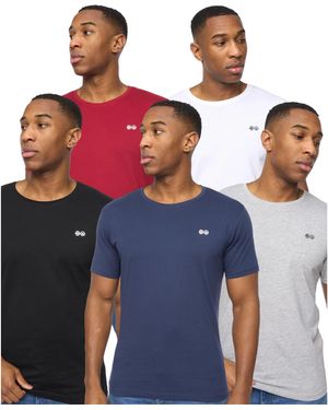 Crosshatch Dellmere T-shirt (doos Van 5) (veelkleurig) - Blauw