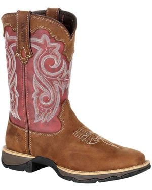 Durango Lady Rebel Leather Briar/Rusty Boots - Brown