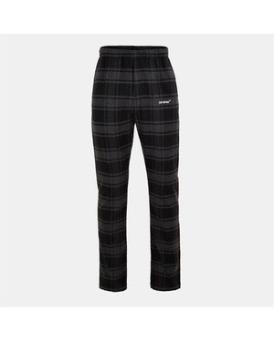 Off-White c/o Virgil Abloh Wide Leg Relaxed Fit Trousers - Black