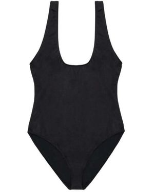 Playful Promises Hunter Mcgrady High Leg Low Cut Swimsuit - Black