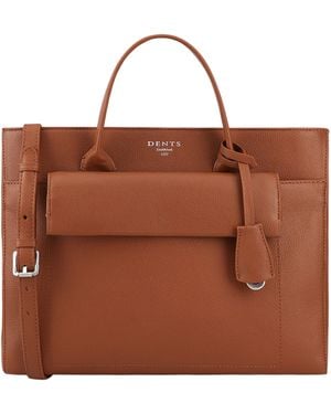Dents Corvina Leather Shoulder Bag - Brown